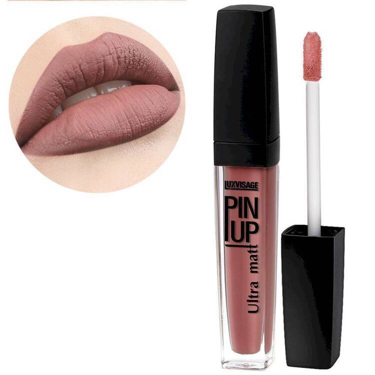 Lab uchun blesk PIN-UP Ultra Matt, ton 25 Toffe, LUXVISAGE