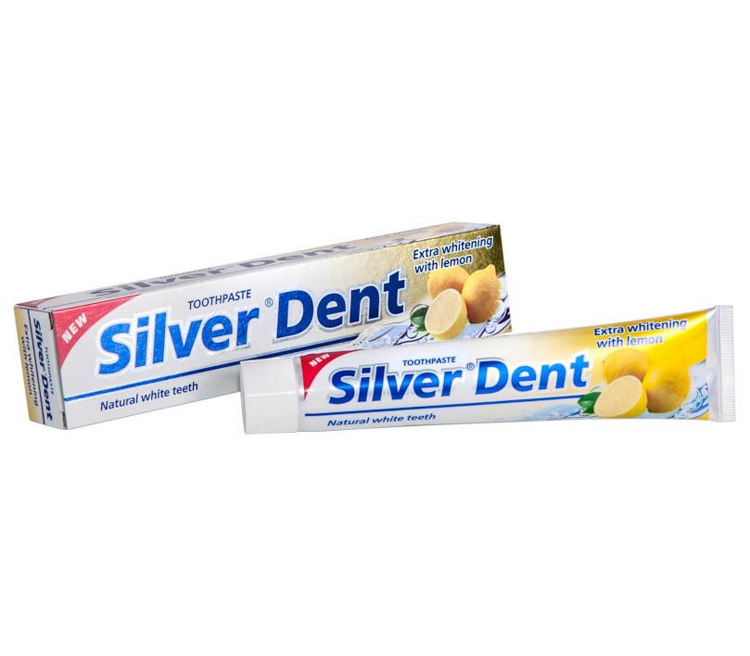 Tish pastasi SILVER DENT Limon bilan qo'shimcha oqartirish, Modum