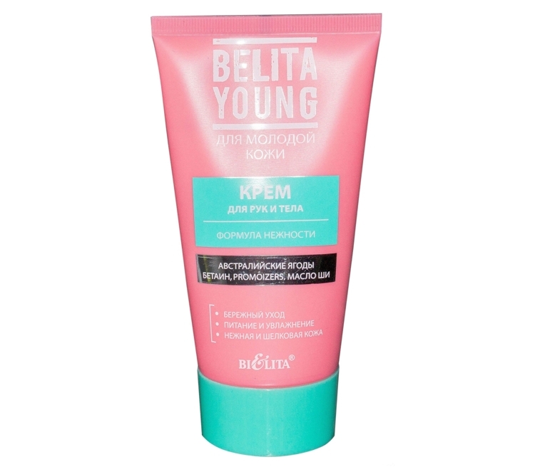 Qo'l uchun krem Belita Young Yumshoqlik formulasi 150 ml, Belita