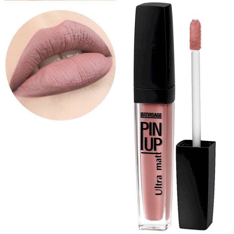 Lab uchun blesk PIN-UP Ultra Matt, ton 20 PINK SAND, LUXVISAGE