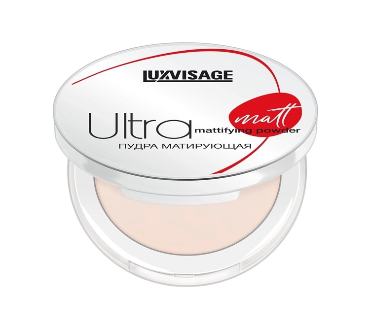 Yuz uchun kukun Ultra Matt mat, ton 103 Rose beige, LUXVISAGE