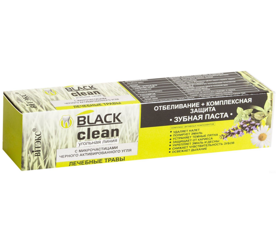 Tish pastasi BLACK CLEAN Oqartirish + Kompleks himoya, Vitex