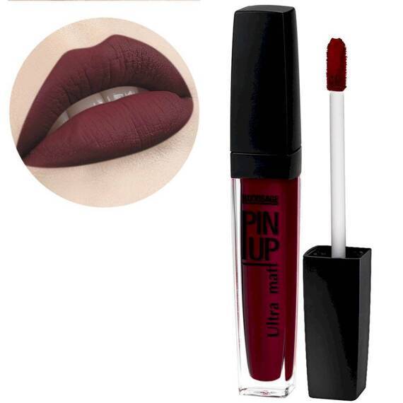 Lab uchun blesk PIN-UP Ultra Matt, ton 31 Ruby wine, LUXVISAGE