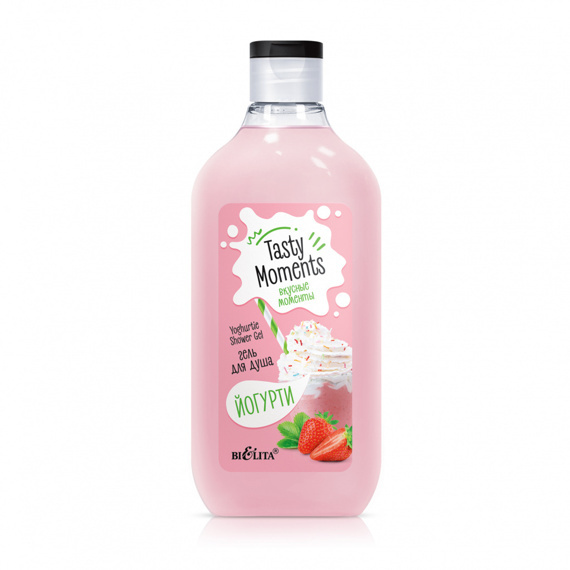 Dush uchun jel Tasty moments Yogurti, 300ml, Belita