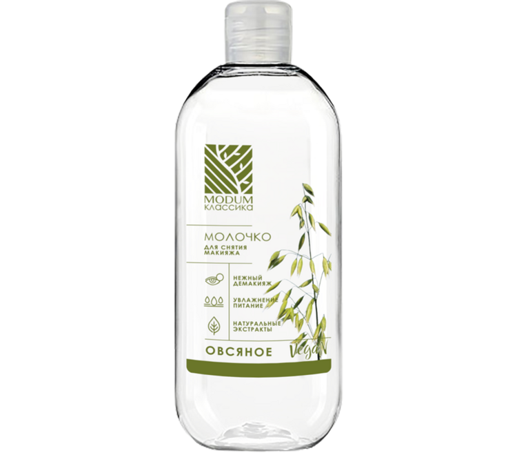 Makiyajni olib tashlash uchun sut Modum КЛАССИКА ovsan vositalari 200 ml, Modum