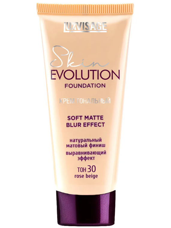 Tonal krem Skin EVOLUTION soft matte blur effect, ton 30 Rose beige, LUXVISAGE