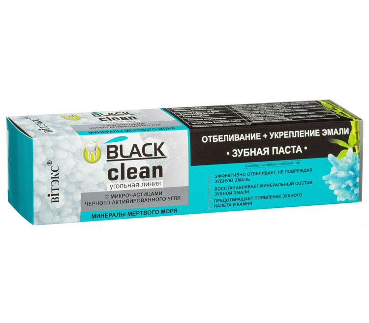 Tish pastasi BLACK CLEAN Oqartirish + Emalini mustahkamlash, Vitex