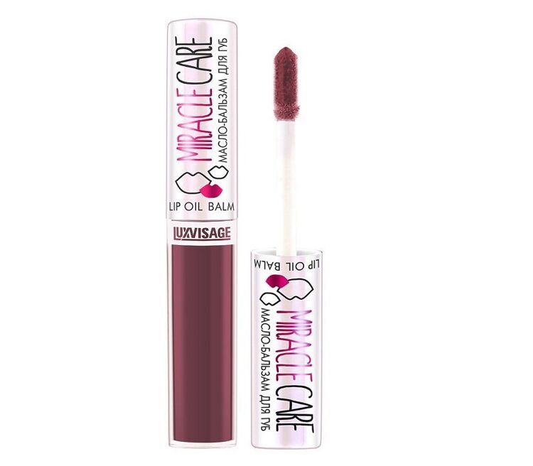 Lab uchun balzam MIRACLE CARE, ton 102 Smoky plum, LUXVISAGE