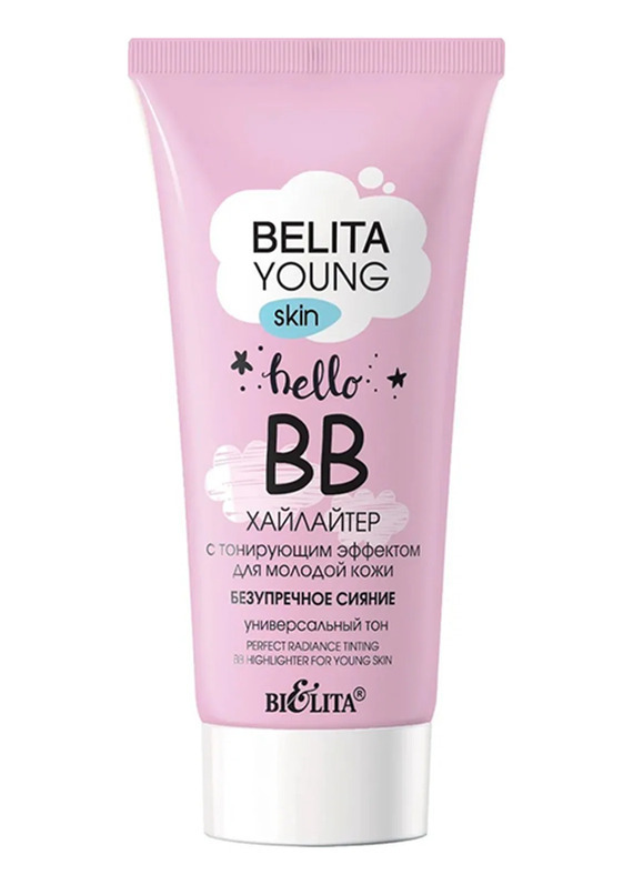 BB-xaylayter yosh teri uchun Belita YOUNG SKIN beg'ubor porlash, Belita