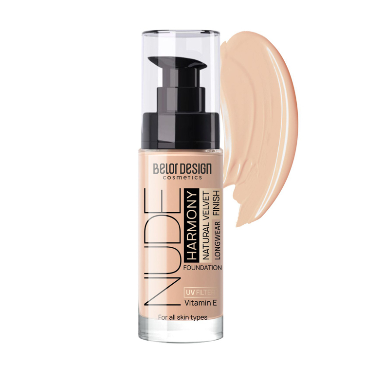 Tonal krem Nude Harmony, ton 203 Medium beige, Belor Design