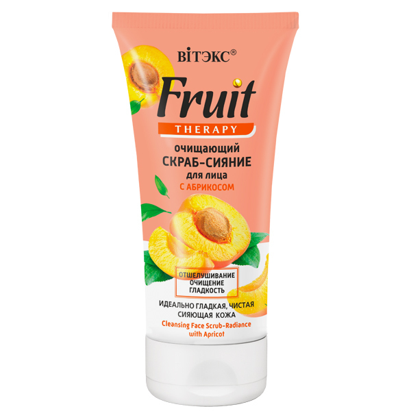 Yuz uchun skrab FRUIT Therapy tozalash ,o'rik bilan, 150 ml, Vitex