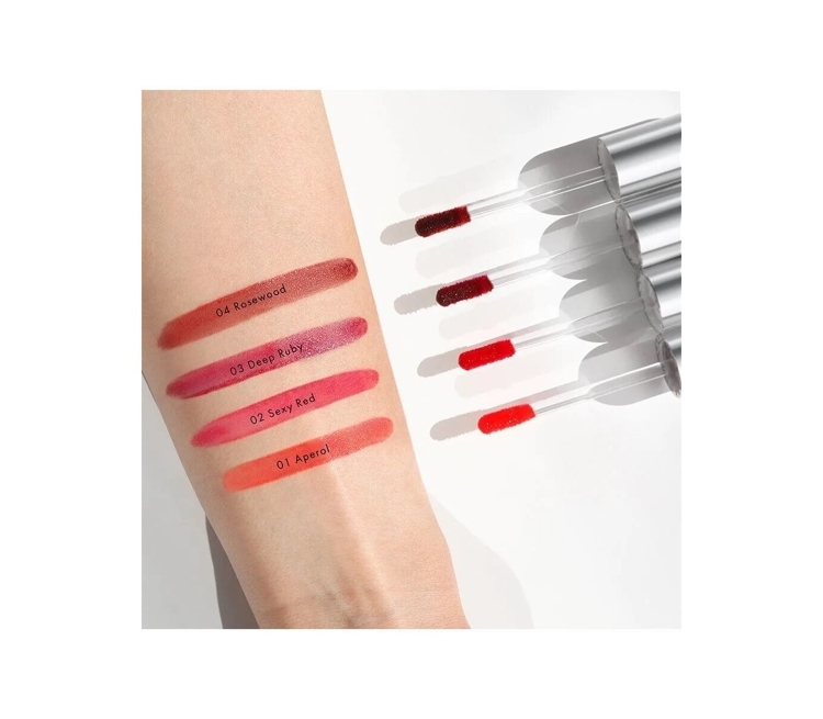 Lab uchun tint gialuron kompleksi bilan Lip Tint Aqua Gel Hyaluron Complex ton 01, LUXVISAGE