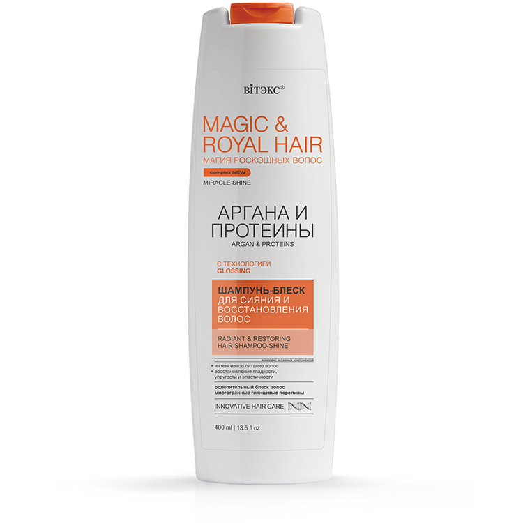 Sochlar uchun shampun-porlash MAGIC&ROYAL hair для сияния волос, 400 ml,Vitex