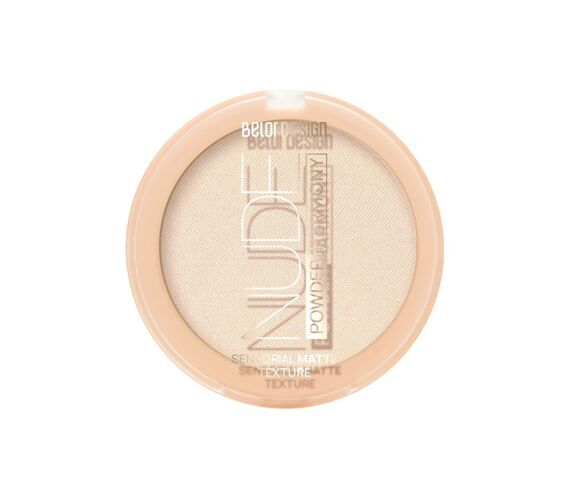 Yuz uchun kukun Nude Harmony ton 1 natural, Belor Design