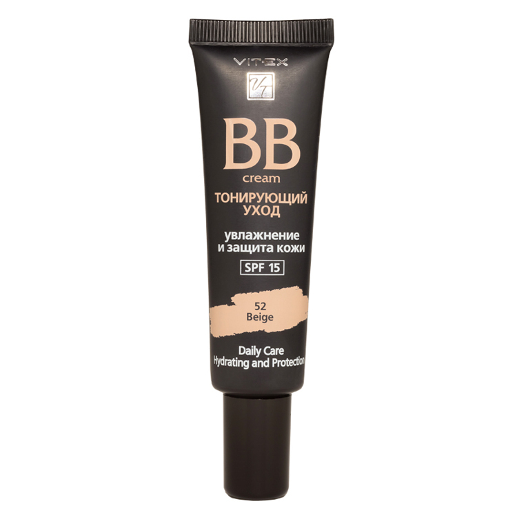 Yuz uchun BB-krem to'ldiruvchi parvarish SPF15, ton 52 Beige,Vitex