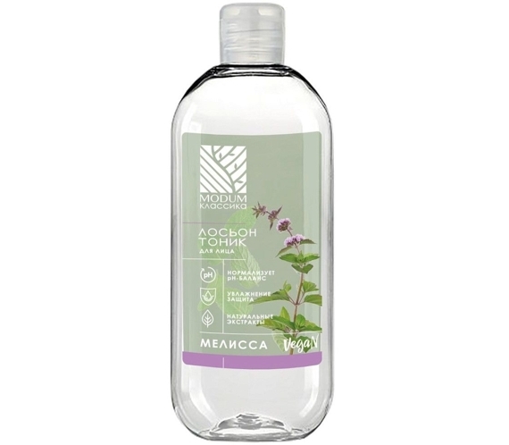 Yuz uchun loson-tonik Modum КЛАССИКА Melissa, 200 ml, Modum