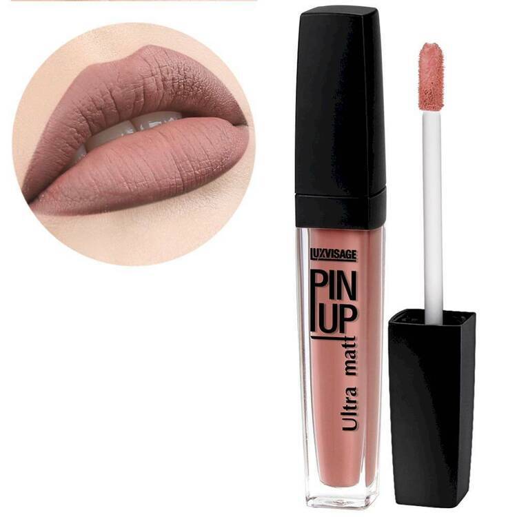 Lab uchun blesk PIN-UP Ultra Matt, ton 21 BEIGE ROSE, LUXVISAGE