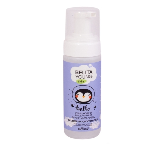 Yuz uchun miselar muss BELITA YOUNG SKIN teri mat bo'yicha mutaxassis, 175 ml, Belita