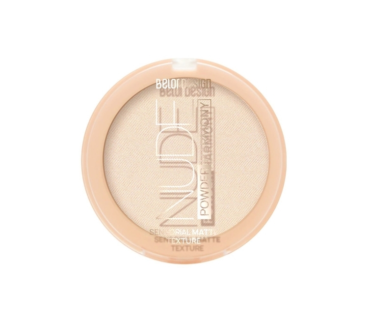 Yuz uchun kukun Nude Harmony ton 1 natural, Belor Design