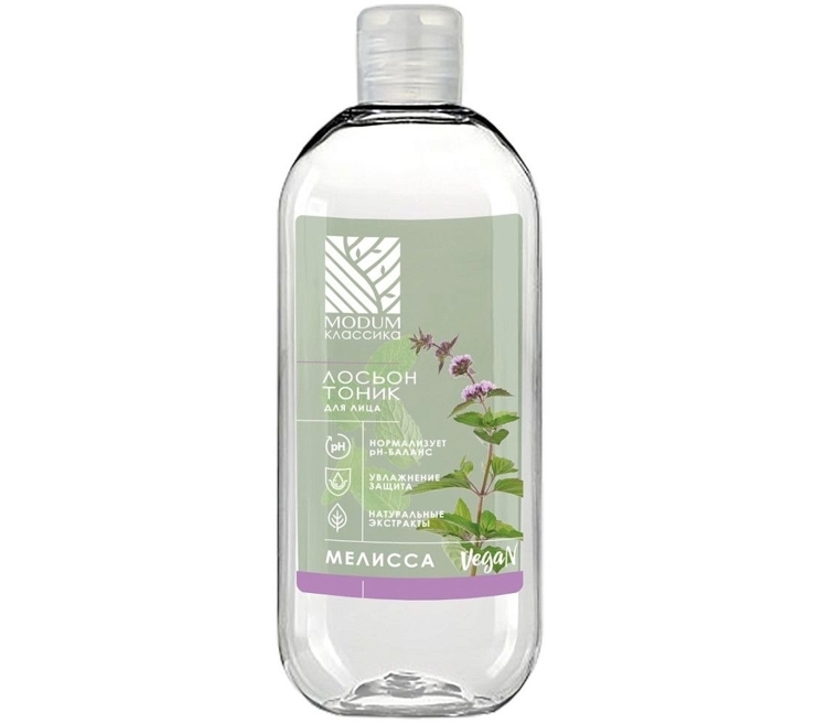 Yuz uchun loson-tonik Modum КЛАССИКА Melissa, 200 ml, Modum